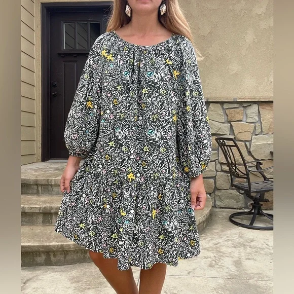 Levi’s hemp boho green peasant dress - Picture 14 of 14